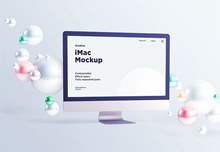 iMac免费样机分层素材