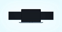 MacBookPro2018硬件设备原型模板psd素材