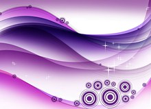 星光圆环装饰点缀紫色背景分层素材