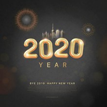 2020新年促销海报psd下载