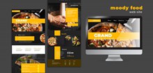 披萨美食网页界面设计pspsd分层素材