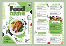 特色食物菜单模板设计psd免费下载