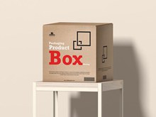 免费产品包装盒样机模型psd分层素材