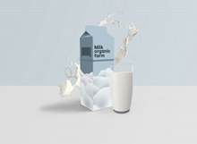 牛奶包装样机免费psd免费下载