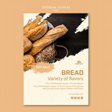 面包店海报模板免费psd免费下载