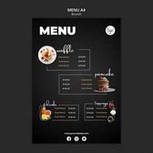 餐厅菜单设计模板psd素材
