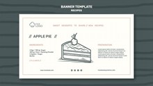 蛋糕手绘个性BANNER海报设计psd免费下载