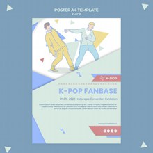 K-POP音乐海报模板源文件psd图片