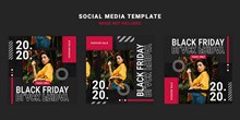 黑色星期五社交媒体发布模板psd素材