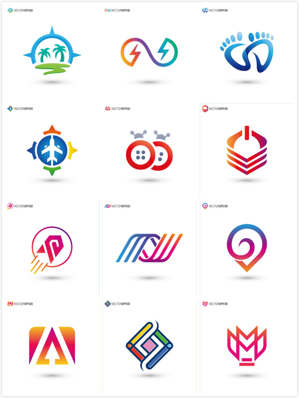  简约个性LOGO矢量图片 