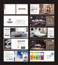 家具企业宣传画册矢量图片
