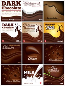 巧克力广告矢量图片