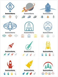 火箭企业商标矢量图片