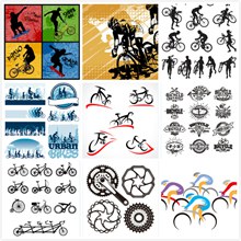 自行车运动比赛矢量图片