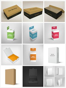 包装盒设计矢量图片