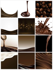 咖啡巧克力矢量图片