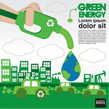 环境保护海报矢量图片