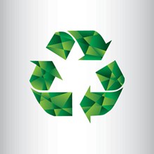 回收再利用标志矢量图片