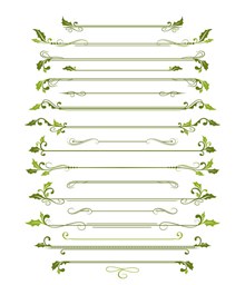 植物花纹设计矢量图片
