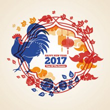 2017鸡年矢量图片
