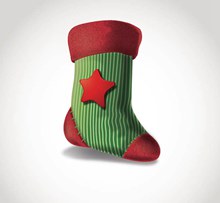 圣诞节的袜子矢量素材