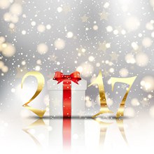2017新年礼物背景矢量