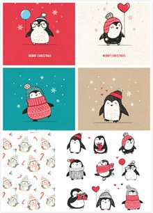 企鹅卡通动物图片矢量素材
