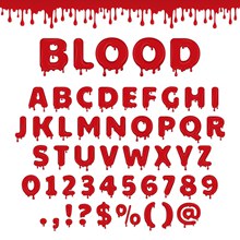 红色油漆字母数字符号喷绘效果矢量图