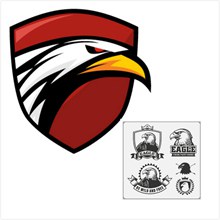 鹰标徽章标志矢量图片