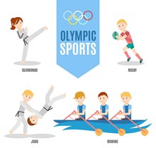 奥运会运动比赛项目矢量下载