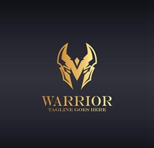 金色战士logo矢量素材