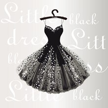黑色晚礼服裙子矢量图