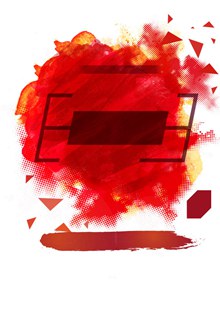 红色水墨背景图矢量素材