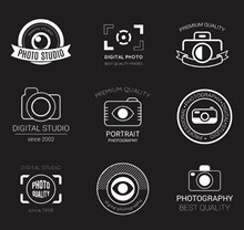9款摄影工作室标志设计矢量图