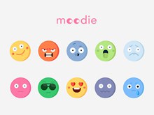 可爱的Emojie表情矢量图片