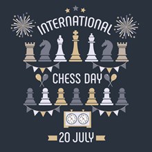 国际象棋日矢量下载