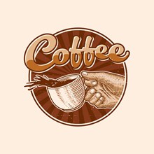 咖啡徽标矢量素材
