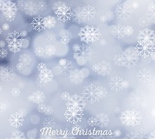 白色圣诞雪花背景矢量图