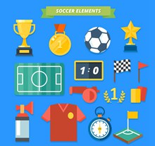 15款创意足球元素矢量图