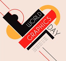 抽象世界平面设计日海报图矢量图下载