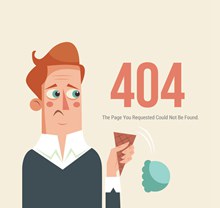 创意404错误页面弄掉冰淇淋的男子图矢量