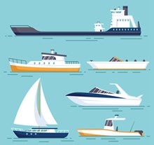6款创意船舶设计矢量