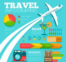 创意旅行信息图设计矢量素材