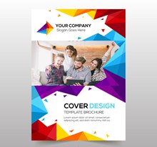 创意商务宣传册封面模板图矢量素材