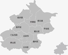 北京市地图矢量图片