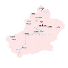 新疆维吾尔自治区地图矢量
