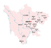 四川省地图矢量图片