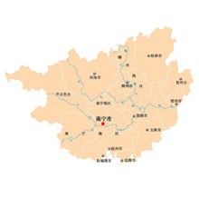 广西省地图矢量图