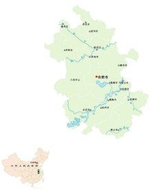 安徽省地图矢量图下载