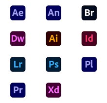 Adobe系列新版图标矢量图下载
